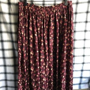 Vintage Floral Maxi Skirt